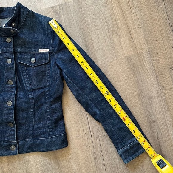 Women Calvin Klein Jean Denim Jacket (xs) - Picture 9 of 9